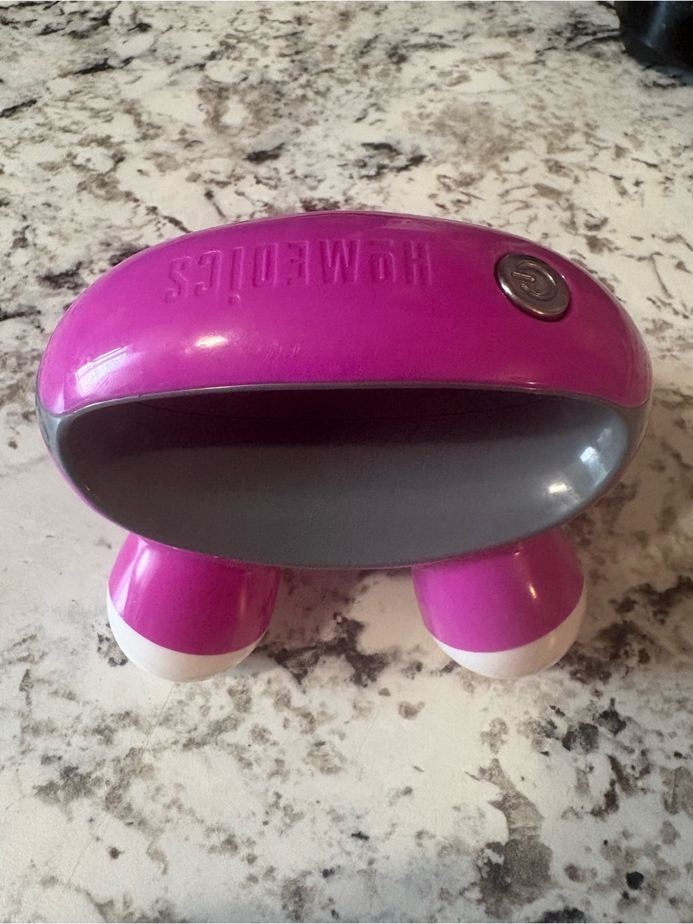 Homedics Pink and Gray Handheld Massager